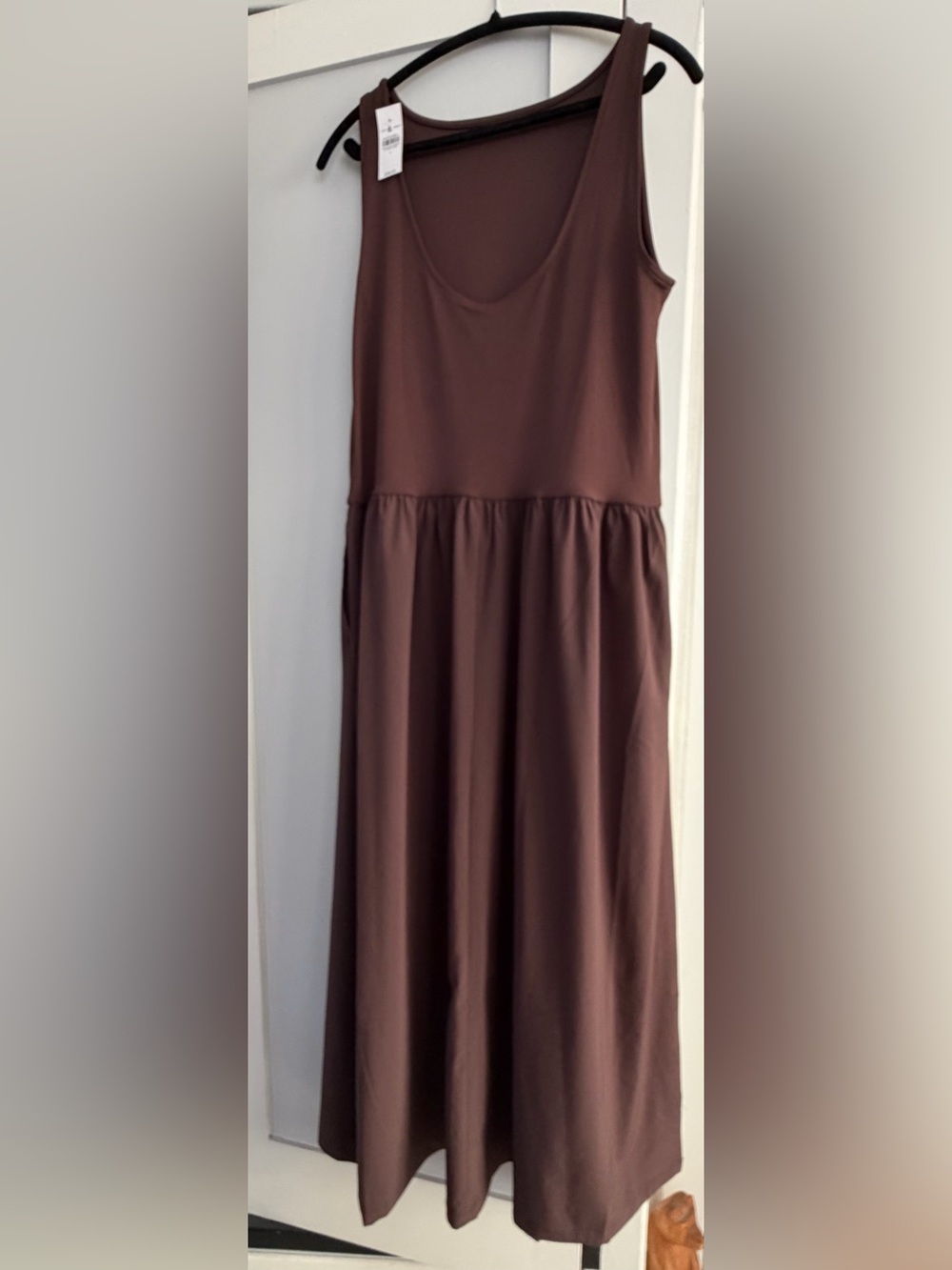 Lou & Grey Chocolate Brown Gathered Waist Maxi Skirt